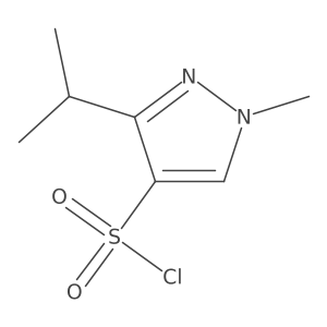 3-Isopropyl-1-methylpyrazole-4-sulfonyl chloride Structure