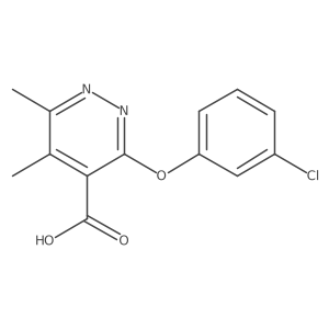 3-(3-Chlorophenoxy)-5,6-dimethyl-4-pyridazinecarboxylic acid结构式