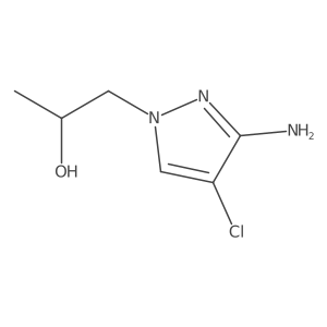 1-(3-amino-4-chloro-1H-pyrazol-1-yl)propan-2-ol结构式