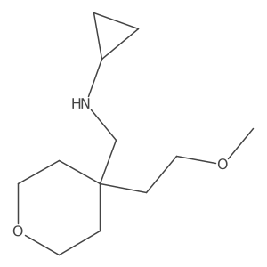 N-{[4-(2-methoxyethyl)oxan-4-yl]methyl}cyclopropanamine Structure