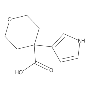 4-(1H-pyrrol-3-yl)oxane-4-carboxylic acid Structure
