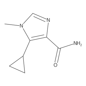 5-Cyclopropyl-1-methylimidazole-4-carboxamide结构式