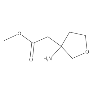 Methyl 2-(3-aminooxolan-3-yl)acetate Structure