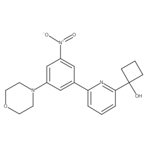 1-[6-[3-(4-Morpholinyl)-5-nitrophenyl]-2-pyridinyl]cyclobutanol结构式