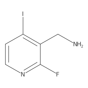 3-Aminomethyl-2-fluoro-4-iodopyridine结构式