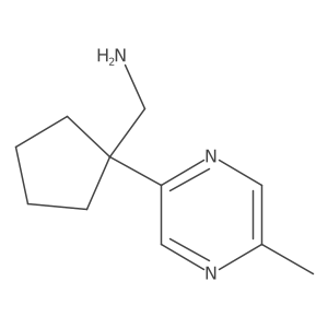 [1-(5-Methylpyrazin-2-yl)cyclopentyl]methanamine结构式