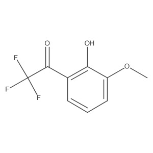2,2,2-Trifluoro-1-(2-hydroxy-3-methoxyphenyl)ethan-1-one结构式