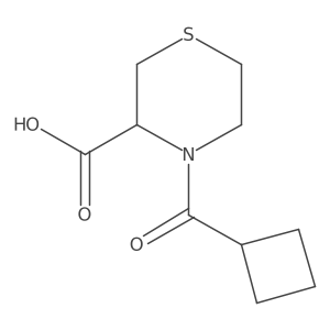 4-(Cyclobutanecarbonyl)thiomorpholine-3-carboxylic acid Structure