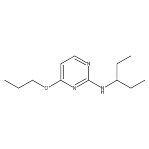 2-Pyrimidinamine, N-(1-ethylpropyl)-4-propoxy- Structure