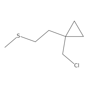 1-(Chloromethyl)-1-[2-(methylsulfanyl)ethyl]cyclopropane Structure