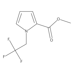 Methyl 1-(2,2,2-trifluoroethyl)pyrrole-2-carboxylate Structure