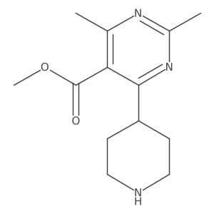 Methyl 2,4-dimethyl-6-(piperidin-4-yl)pyrimidine-5-carboxylate Structure