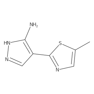 4-(5-methylthiazol-2-yl)-1H-pyrazol-5-amine Structure
