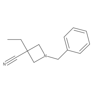 1-Benzyl-3-ethylazetidine-3-carbonitrile Structure