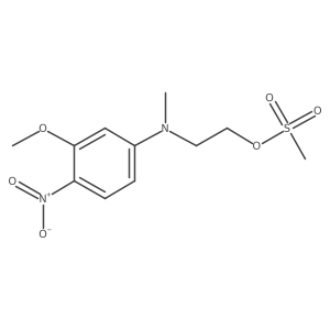 2-((3-Methoxy-4-nitrophenyl)(methyl)amino)ethyl methanesulfonate Structure