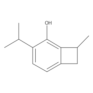 3-Isopropyl-8-methylbicyclo[4.2.0]octa-1,3,5-trien-2-OL结构式