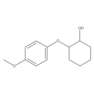 trans-2-(4-Methoxyphenoxy)cyclohexan-1-ol结构式