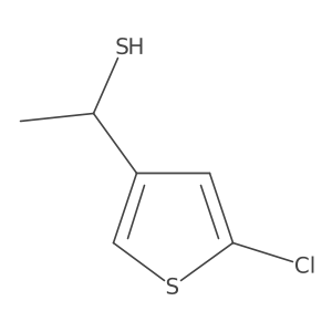 1-(5-Chlorothiophen-3-yl)ethane-1-thiol结构式