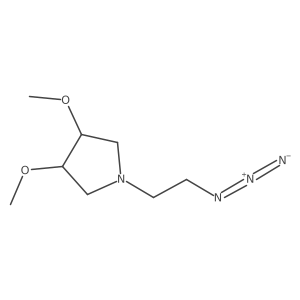 1-(2-Azidoethyl)-3,4-dimethoxypyrrolidine Structure