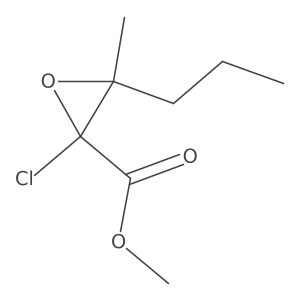 Methyl 2-chloro-3-methyl-3-propyloxirane-2-carboxylate Structure