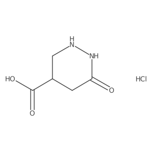 6-Oxo-1,2-diazinane-4-carboxylic acid hydrochloride Structure