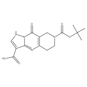 7-(tert-Butoxycarbonyl)-9-oxo-4,5,6,7,8,9-hexahydropyrazolo[1,5-a]pyrido[4,3-d]pyrimidine-3-carboxylic acid Structure