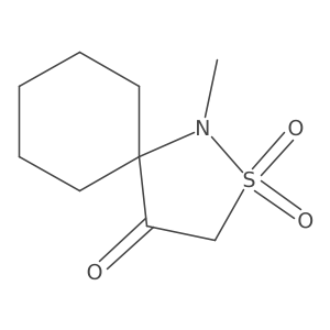 1-Methyl-2lambda6-thia-1-azaspiro[4.5]decane-2,2,4-trione结构式