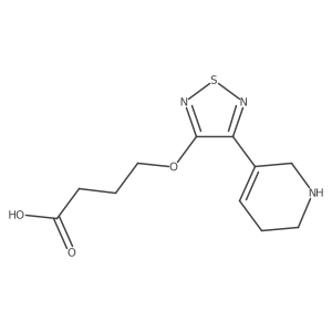 4-[[4-(1,2,3,6-Tetrahydropyridin-5-yl)-1,2,5-thiadiazol-3-yl]oxy]butanoic acid Structure
