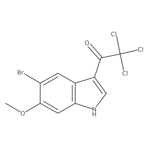 1-(5-Bromo-6-methoxy-3-indolyl)-2,2,2-trichloroethanone结构式