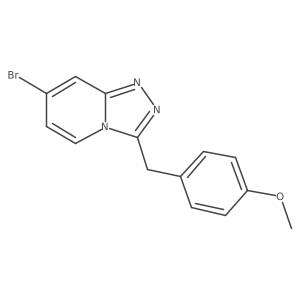 3-(4-Methoxybenzyl)-7-bromo-[1,2,4]triazolo[4,3-a]pyridine结构式