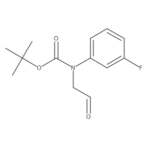 1,1-Dimethylethyl N-(3-fluorophenyl)-N-(2-oxoethyl)carbamate Structure