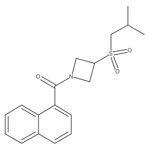 (3-(Isobutylsulfonyl)azetidin-1-yl)(naphthalen-1-yl)methanone Structure