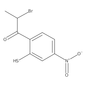 2-(2-Bromopropanoyl)-5-nitrothiophenol Structure