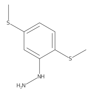 (2,5-Bis(methylthio)phenyl)hydrazine Structure