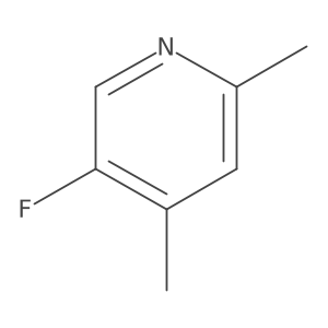 5-Fluoro-2,4-dimethylpyridine结构式
