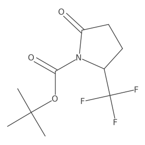 tert-butyl (5S)-2-oxo-5-(trifluoromethyl)pyrrolidine-1-carboxylate Structure