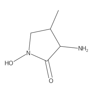 3-Amino-1-hydroxy-4-methylpyrrolidin-2-one结构式