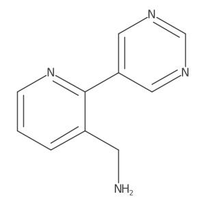(2-(Pyrimidin-5-yl)pyridin-3-yl)methanamine Structure