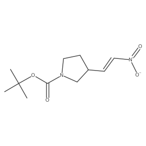 tert-butyl 3-[(E)-2-nitroethenyl]pyrrolidine-1-carboxylate Structure