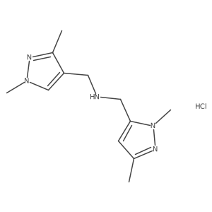 1-(1,3-dimethyl-1H-pyrazol-4-yl)-N-[(1,3-dimethyl-1H-pyrazol-5-yl)methyl]methanamine结构式