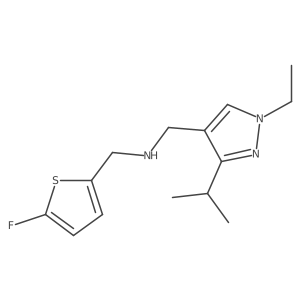 {[1-ethyl-3-(propan-2-yl)-1H-pyrazol-4-yl]methyl}[(5-fluorothiophen-2-yl)methyl]amine Structure