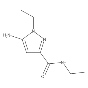 5-amino-N,1-diethyl-1H-pyrazole-3-carboxamide结构式