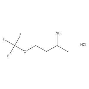 1-Methyl-3-(trifluoromethoxy)-propylamine hydrochloride Structure