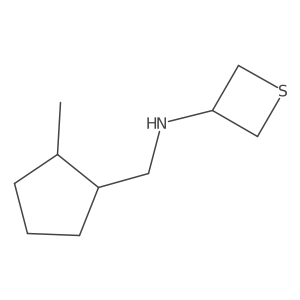 N-((2-Methylcyclopentyl)methyl)thietan-3-amine Structure