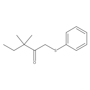 3,3-Dimethyl-1-(phenylsulfanyl)pentan-2-one结构式