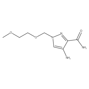 4-amino-1-[(2-methoxyethoxy)methyl]-1H-pyrazole-3-carboxamide Structure
