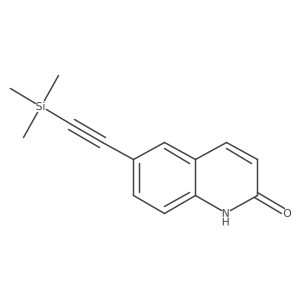 6-((trimethylsilyl)ethynyl)quinolin-2(1H)-one结构式