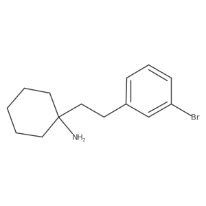 1-[2-(3-Bromophenyl)ethyl]cyclohexan-1-amine结构式