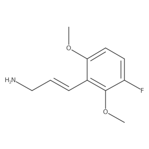 3-(3-Fluoro-2,6-dimethoxyphenyl)prop-2-en-1-amine结构式