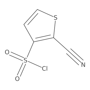 2-Cyanothiophene-3-sulfonyl chloride结构式